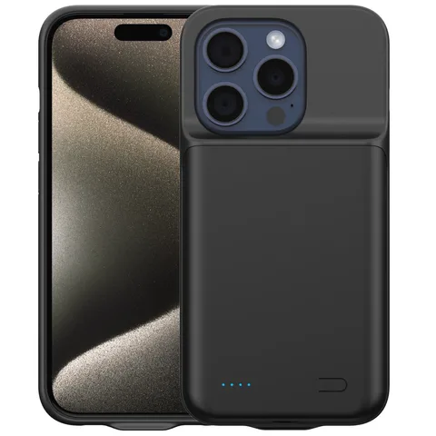 Чохол-зарядка iBattery для iPhone 15 Pro Max Batlow 6000 mAh Black