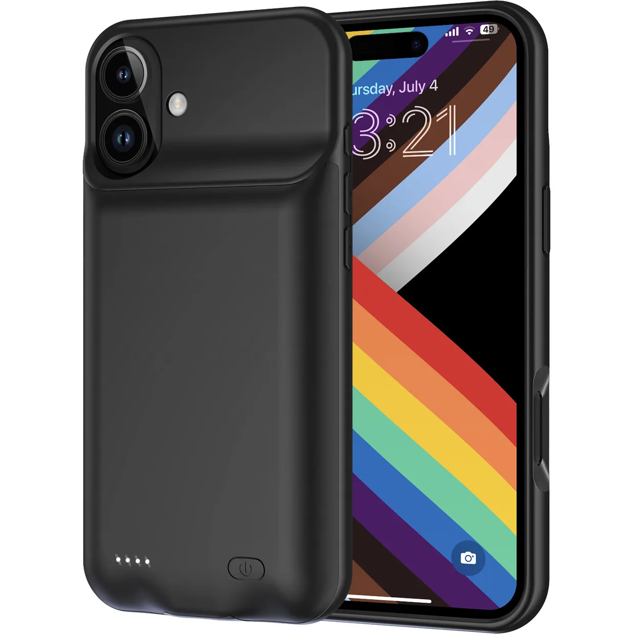 Чохол-зарядка iBattery для iPhone 16 Slan 5000 mAh Black — фото 2