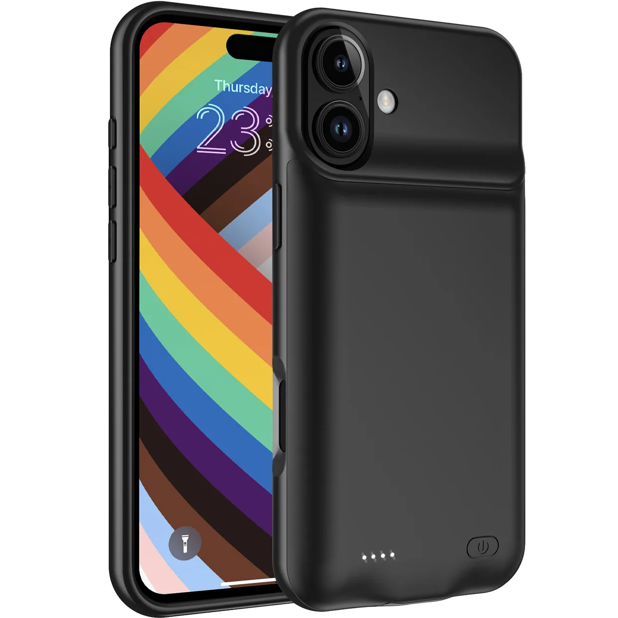 Чохол-зарядка iBattery для iPhone 16 Slan 5000 mAh Black — фото 4