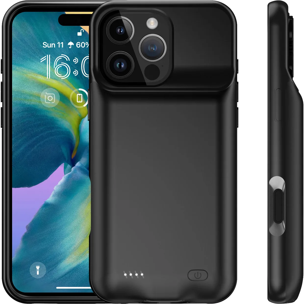 Чохол-зарядка iBattery для iPhone 16 Pro Slan 5000 mAh Black
