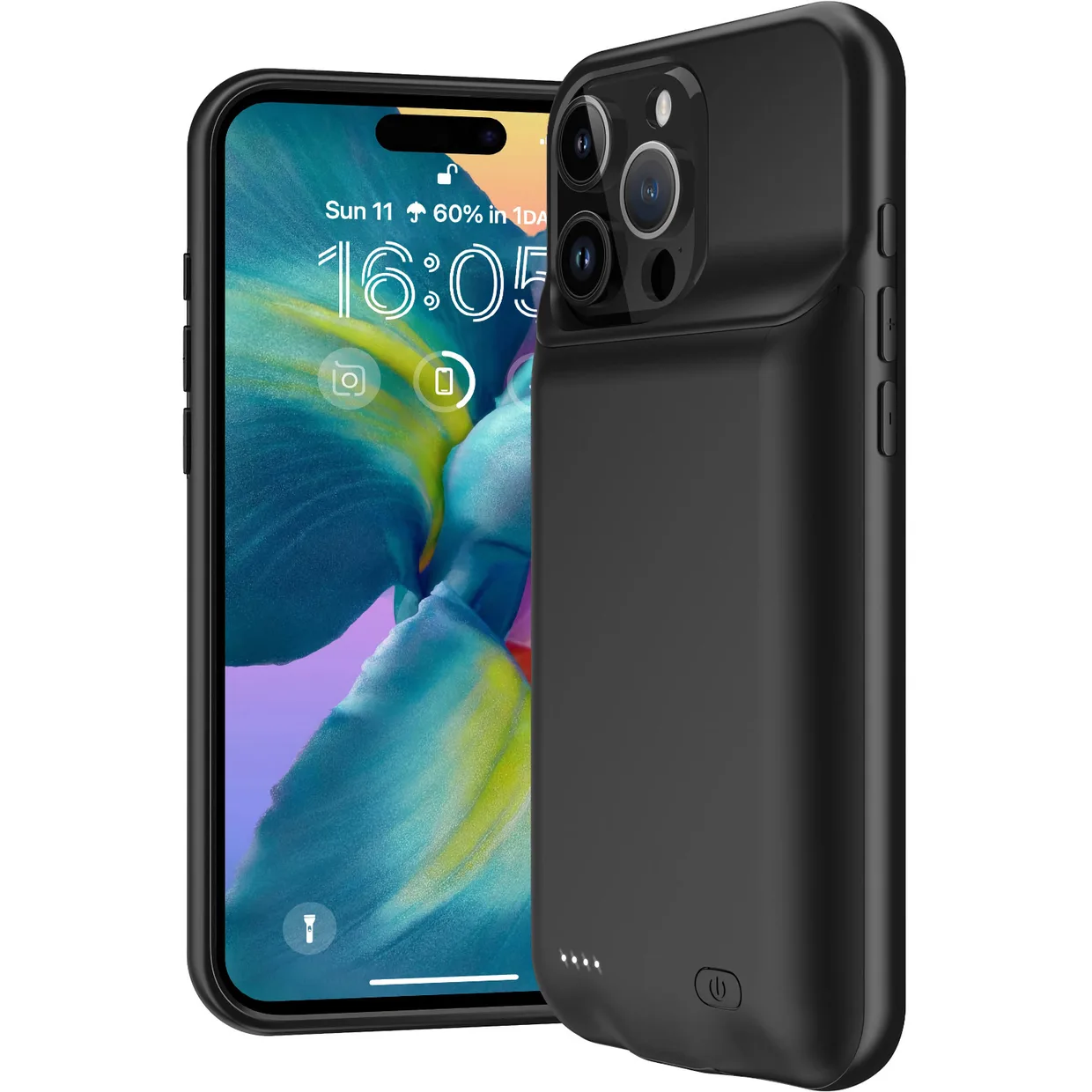 Чохол-зарядка iBattery для iPhone 16 Pro Slan 5000 mAh Black — фото 3