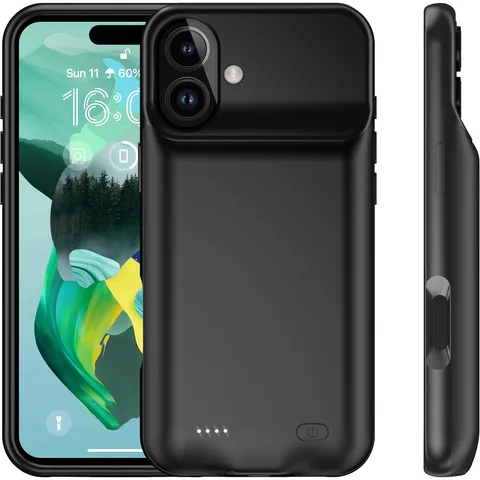 Чохол-зарядка iBattery для iPhone 16 Plus Slan 6000 mAh Black