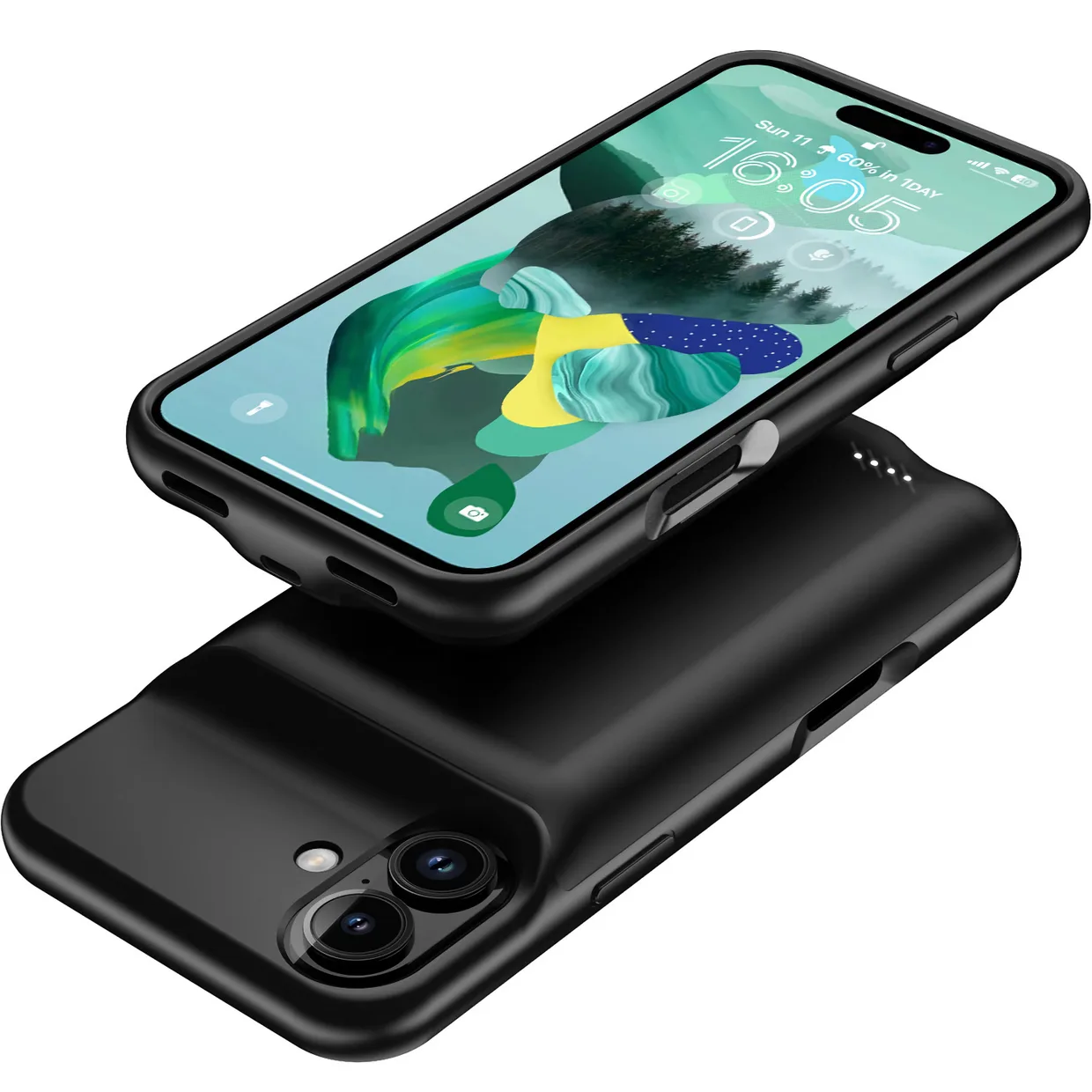 Чехол-зарядка iBattery для iPhone 16 Plus Slan 6000 mAh Black — фото 5