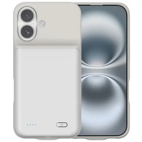 Чохол-зарядка iBattery для iPhone 16 Plus Batlow 6000 mAh White