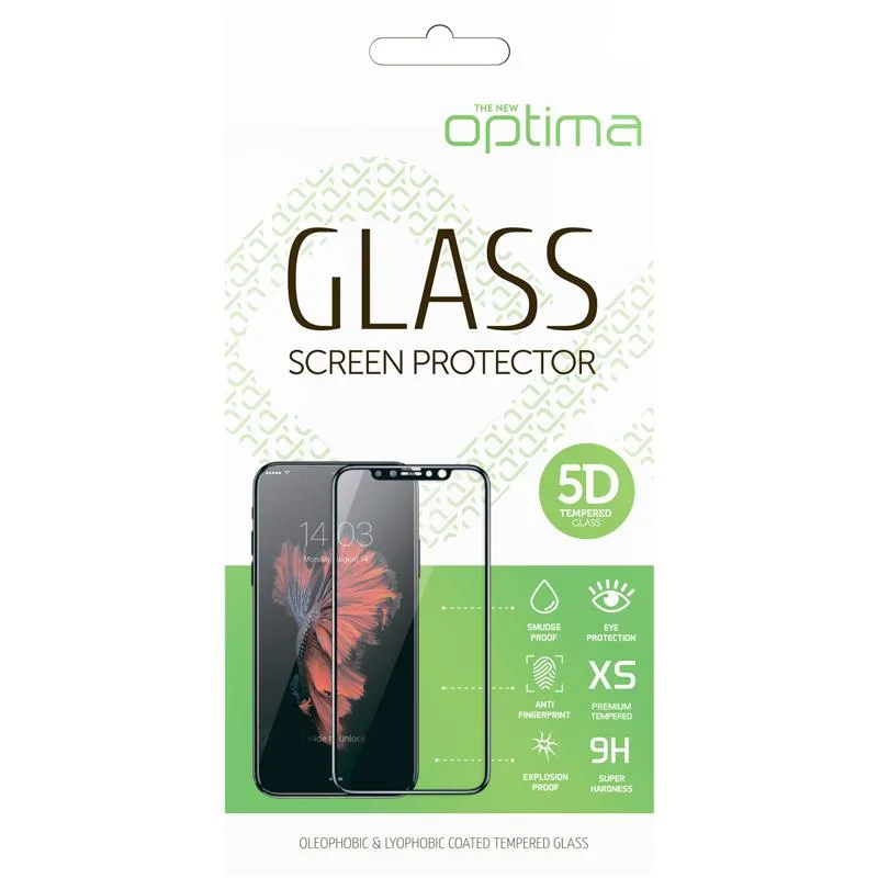 Защитное стекло Optima 5D for iPhone SE (2020) Black