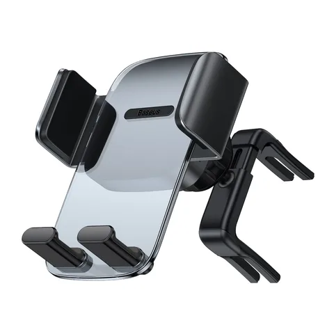 Автодержатель Baseus Easy Control Clamp Car Mount Holder Applicable to Round Air Outlet (SUYK000201) Black