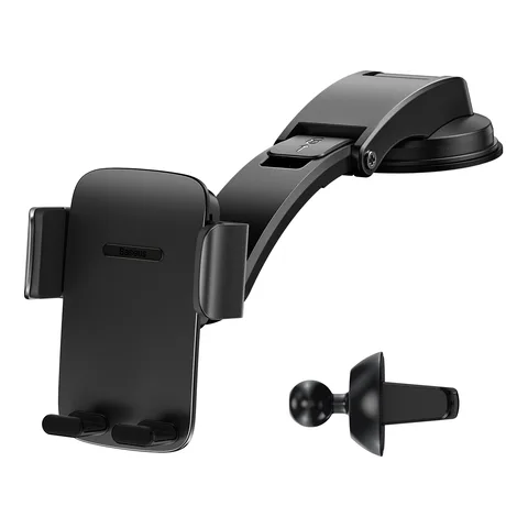 Автодержатель Baseus Easy Control Pro Clamp Car Mount Holder A Set (SUYK010001) Black