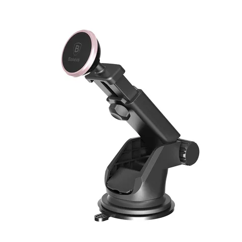 Автодержатель Baseus Solid Series Telescopic Magnetic Car Mount с присоской (SULX-0R) Rose Gold