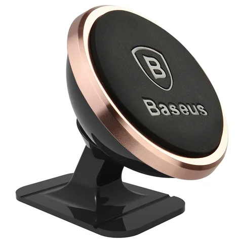 Автотримач Baseus 360-degree Rotation Magnetic Mount Holder (SUGENT-NT0R) Rose Gold