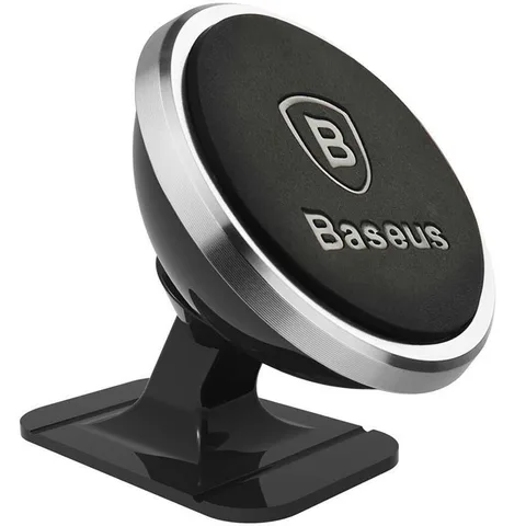 Автодержатель Baseus 360-degree Rotation Magnetic Mount Holder (SUGENT-NT0S) Silver