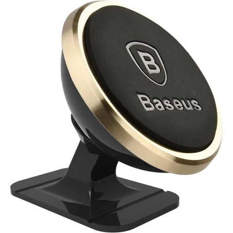 Автотримач Baseus 360-degree Rotation Magnetic Mount Holder (SUGENT-NT0V) Gold
