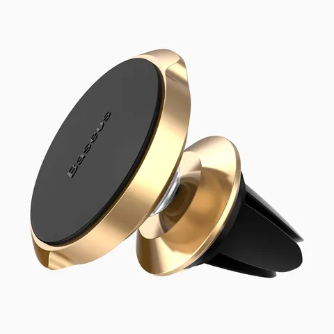 Автодержатель Baseus Small ears series Magnetic suction bracket Air outlet type (SUER-A0V) Gold