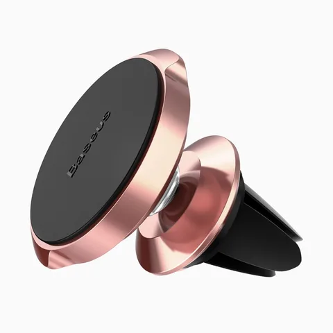 Автодержатель Baseus Small ears series Magnetic suction bracket Air outlet type (SUER-A0R) Rose gold