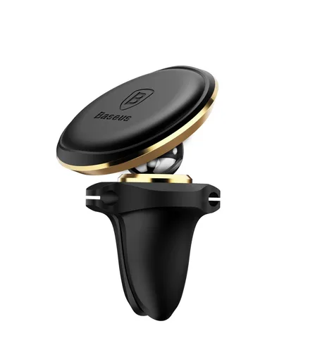 Автодержатель Baseus Magnetic Air Vent Car Mount Holder с зажимом (SUGX-A0V) Gold