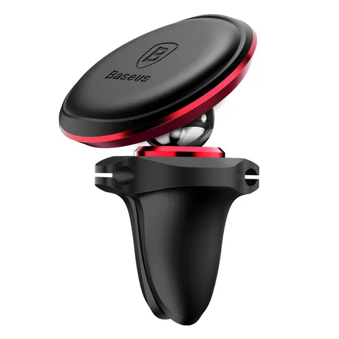 Автодержатель Baseus Magnetic Air Vent Car Mount Holder с зажимом (SUGX-A09) Red