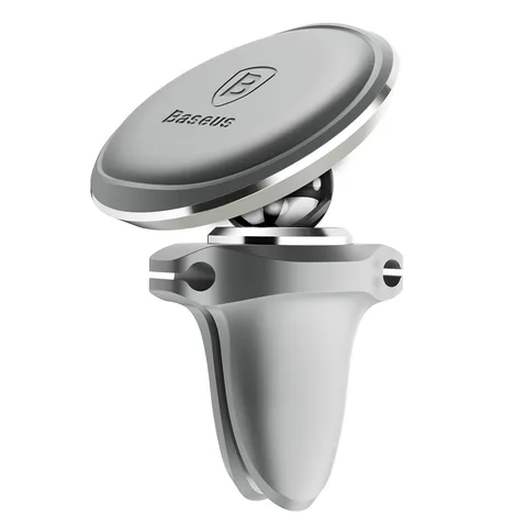 Автодержатель Baseus Magnetic Air Vent Car Mount Holder с зажимом (SUGX-A0S) Silver