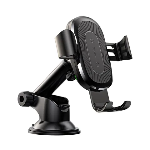 Автотримач Baseus Wireless Charger Gravity Car Mount з бездротовою зарядкою QI та присоскою (WXYL-A01) Black