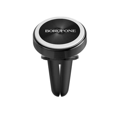 Автотримач Borofone BH6 Platinum Metal Magnetic In-Car Holder For Air Outlet (BH6B) Black