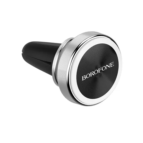Автотримач Borofone BH6 Platinum Metal Magnetic In-Car Holder For Air Outlet (BH6S) Silver