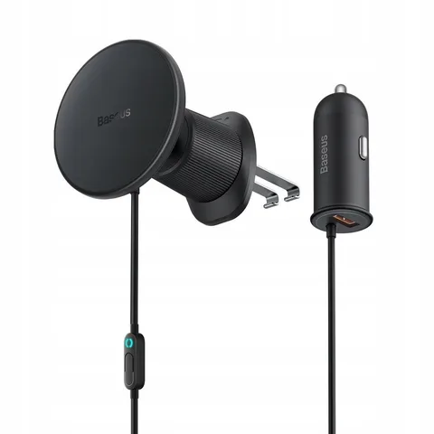 Автодержатель Baseus CW01 Magnetic Wireless Charging Car Mount 40W (Wireless Charging 15W and USB-A 25W) Claw Editon (C40141000111-01) Cluster Black