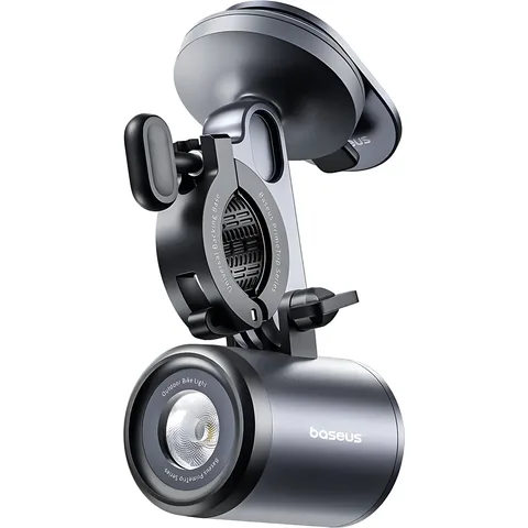 Велосипедный держатель Baseus PrimeTrip Series Dual-Color Bike Light 2-in-1 Set с фонариком (C12569000121-00) Cosmic Black