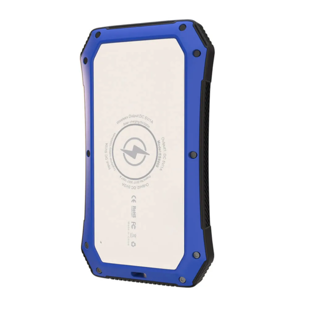 Повербанк от солнца 15000 mAh в синем цвете фото 1