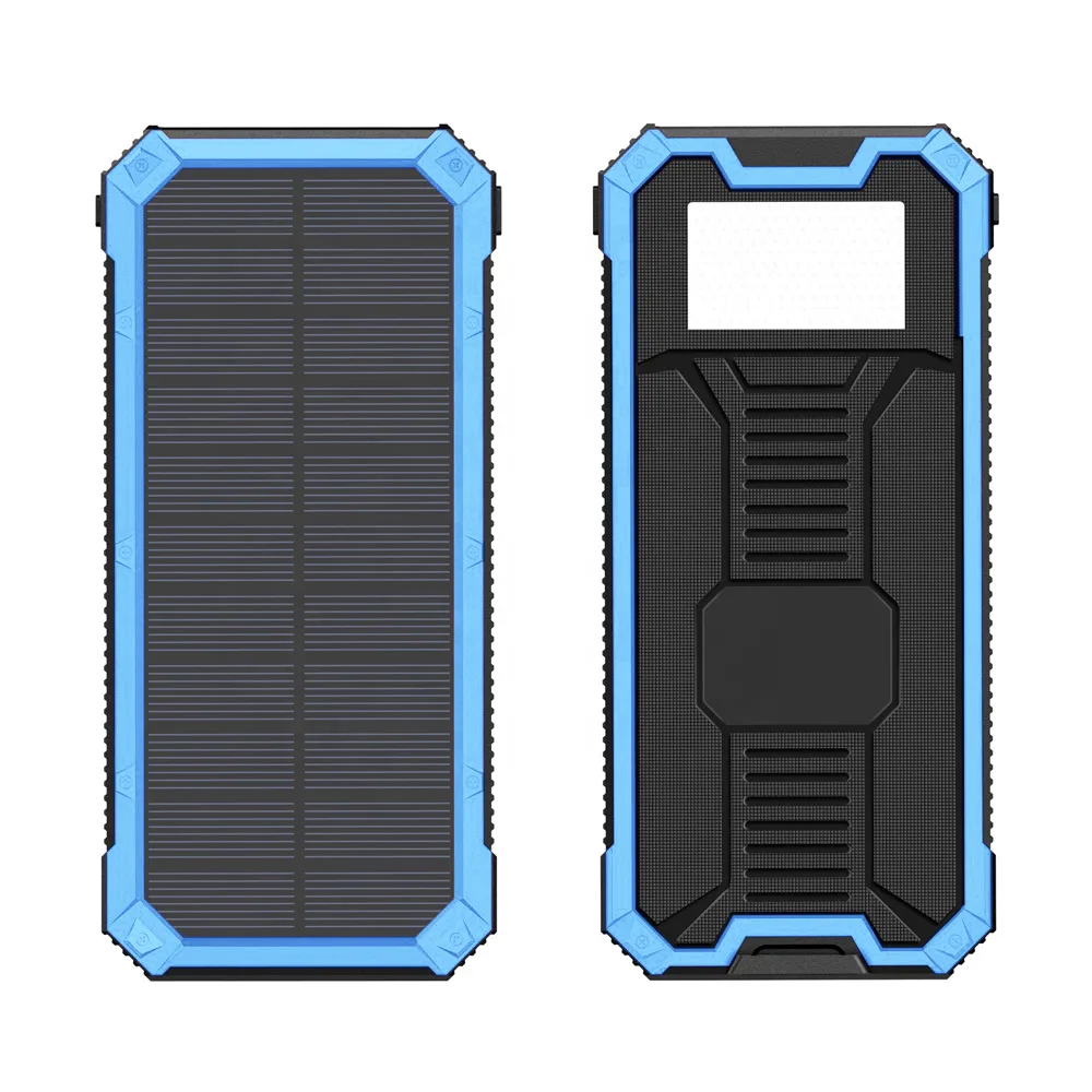 Солнечный повербанк iBattery YD-888K c фонариком 30000 mAh blue — фото 10