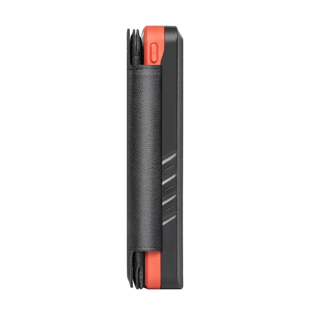 Солнечный PowerBank iBattery YD-820S с дополнительными панелями и фонариком 26800 mAh orange — фото 11