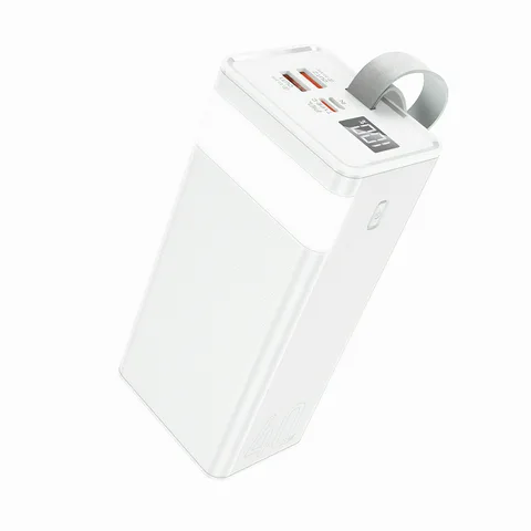 Power Bank iBattery HT-T4 зі швидкою зарядкою 22.5W та ліхтариком на 40000 mAh white