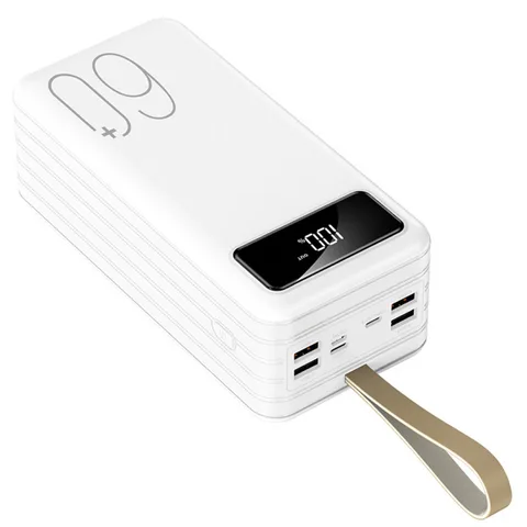 Power Bank iBattery YM-321 з ліхтариком 10.5W на 60000 mAh white