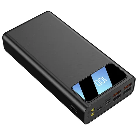 Потужний Повербанк із ліхтариком YM-267 iBattery 30000 mAh black