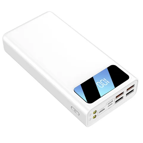 Потужний Повербанк із ліхтариком YM-267 iBattery 30000 mAh white