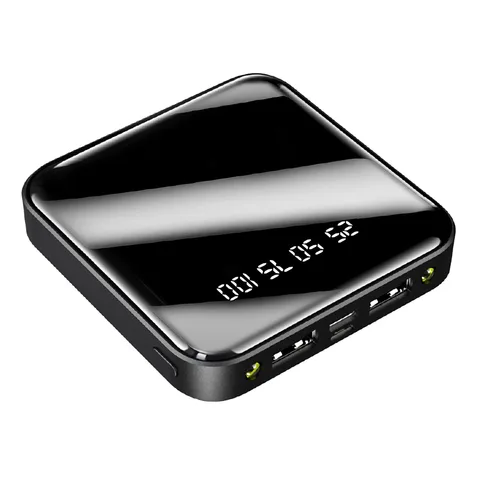 Power Bank iBattery з ліхтариком YM-185 на 10000 mAh black