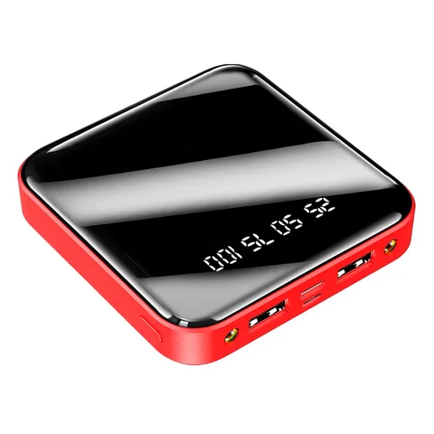 Power Bank iBattery з ліхтариком YM-185 на 10000 mAh red