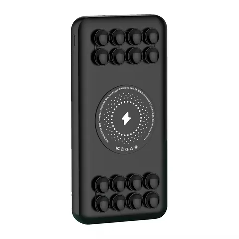 PowerBank iBattery YB-WX05 Super Fast з присосками, бездротовою та швидкою зарядкой 22.5W на 10000 mAh чорний
