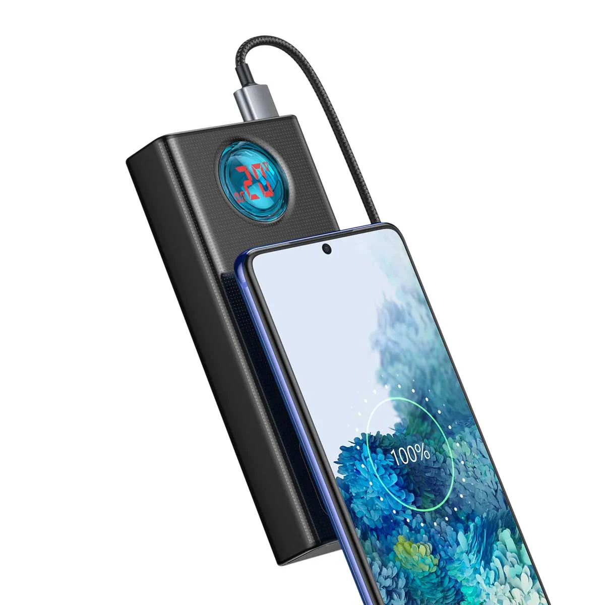 Power Bank Baseus Amblight Digital Display Quick Charge 65W на 30000mAh (PPLG-A01) Black — фото 4