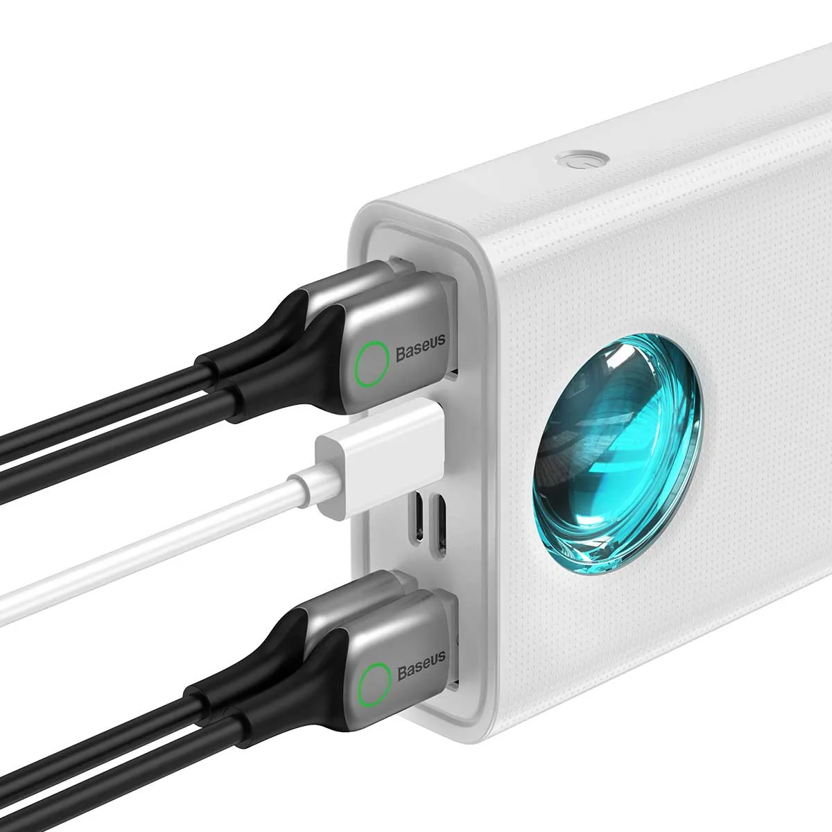 Power Bank Baseus Amblight Digital Display Quick Charge 65W на 30000mAh (PPLG-A02) White — фото 3