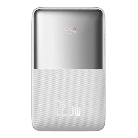 Power Bank Baseus Bipow Pro Digital Display Fast Charge 22.5W на 20000mAh (PPBD030002) White
