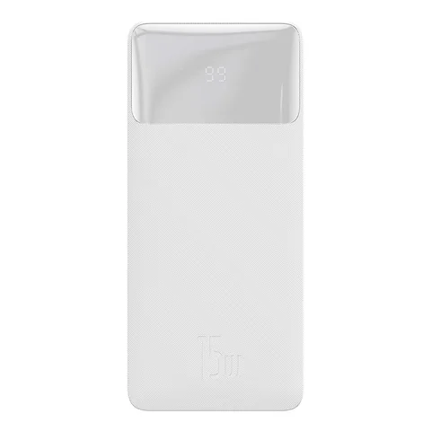 Power Bank Baseus Bipow Digital Display 15W на 10000mAh (PPDML-I02) White