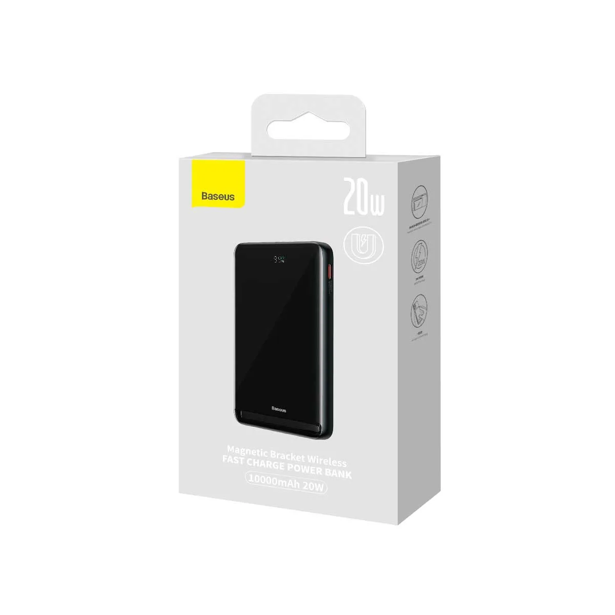 Power Bank Baseus Magnetic Bracket Wireless Fast Charge 20W на 10000mAh (PPCX000003) Black — фото 10
