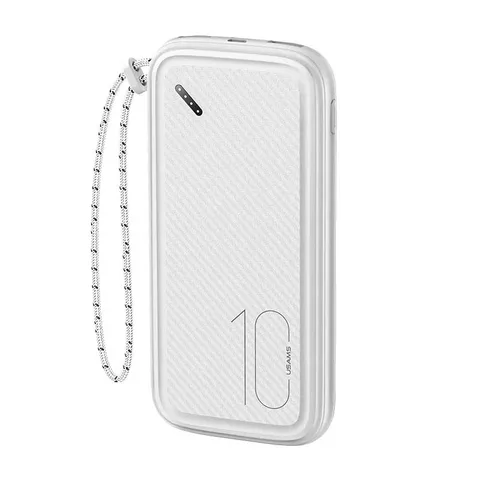 Power Bank Usams PB56 з ремінцем 10W на 10000mAh (US-CD150) White