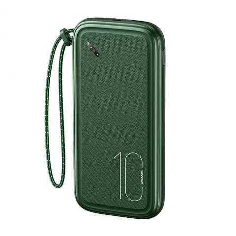 Power Bank Usams PB56 з ремінцем 10W на 10000mah (US-CD150) Dark green