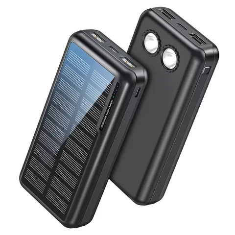PowerBank від сонця з ліхтариком iBattery YD-818PL на 20000 mAh black