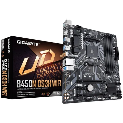 Материнская плата Gigabyte B450M DS3H WiFi s-AM4