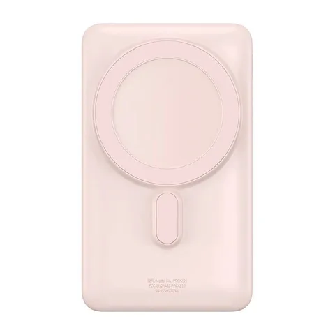 Power Bank Baseus Magnetic Bracket Wireless Fast Charge Overseas Edition 20W на 10000mAh (PPCX000204) Pink
