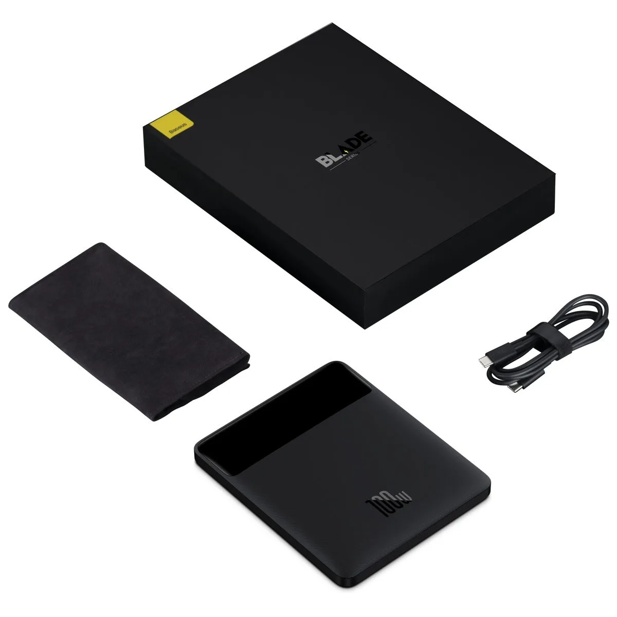 Power Bank Baseus Blade High Power Digital Display Quick Charge 100W на 20000mAh (PPBL000201) Black — фото 5
