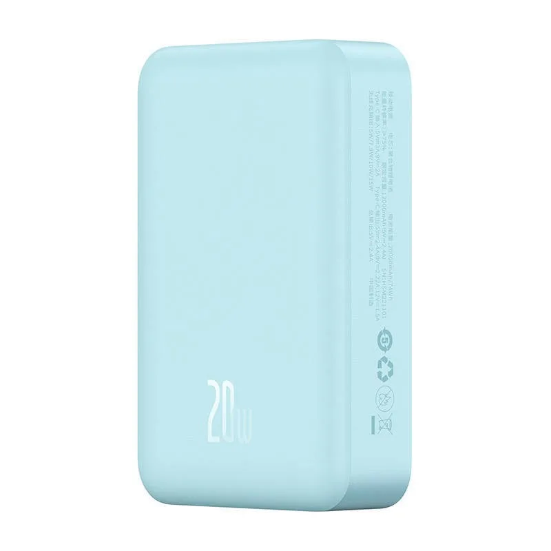 Power Bank Baseus Magnetic Mini Wireless Fast Charge 20W на 20000mAh (PPCX150003) Blue — фото 4
