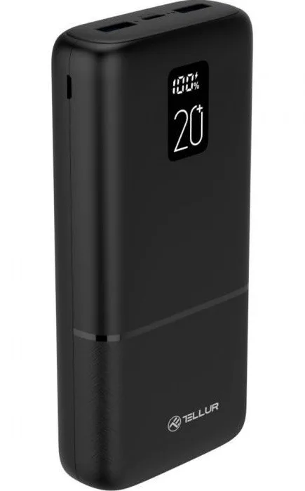 Универсальная мобильная батарея Tellur PD202 Boost Pro 20000mAh Black (TLL158351)