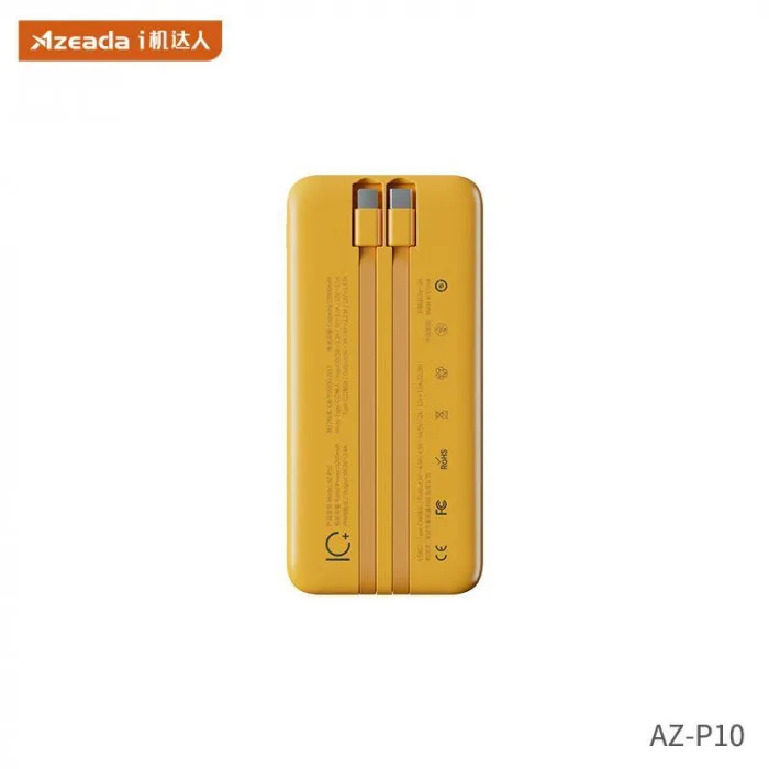 Універсальна мобільна батарея Proda Azeada Shilee AZ-P10 10000mAh 22.5W Yellow (PD-AZ-P10-YEL) — фото 3
