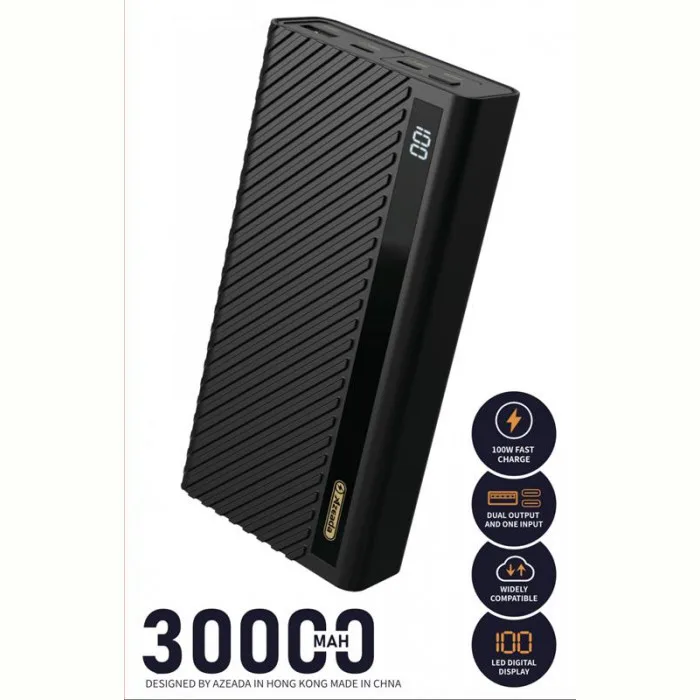 Універсальна мобільна батарея Proda PD-P106 30000mAh Black (PD-P106-BK) — фото 2